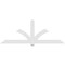 Ekena Millwork Redmond Architectural Grade PVC Gable Bracket, 108"W x 40 1/2"H x 2"D x 6"F, 9/12 Pitch GBP108X41X0206RED00 - alternate 5